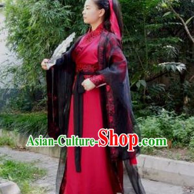 Chinese Ancient Swordswoman Hanfu Dress Tang Dynasty Female Knight Costumes for Women
