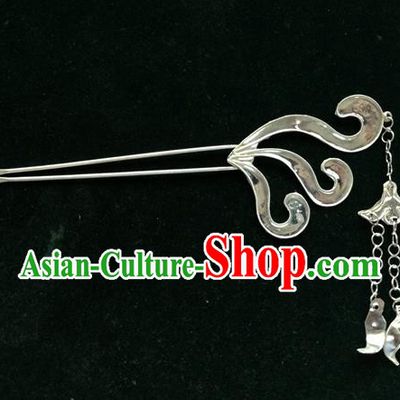Chinese Traditional Miao Nationality Tassel Hair Stick Hair Accessories Hairpins Headwear for Women