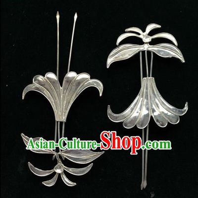 Traditional Chinese Miao Nationality Hair Accessories Hair Clips Hairpins for Women