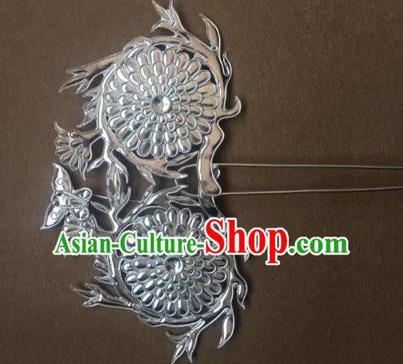 Traditional Chinese Miao Nationality Hair Accessories Hmong Female Folk Dance Hairpins Bracelet Sliver Necklace Headwear for Women Traditional Chinese Miao Nationality Hair Accessories Hmong Female Folk Dance Hairpins Bracelet Sliver Necklace Headwear for Women