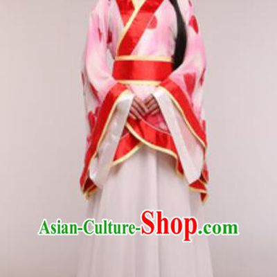 Traditional Chinese Ancient Palace Lady Costume Han Dynasty Princess Red Hanfu Dress for Women