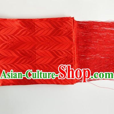 Traditional Chinese Zang Nationality Red Brocade Belts, China Tibetan Robe Waistband