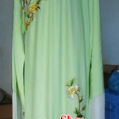 Chinese Traditional Beijing Opera Niche Costumes China Peking Opera Embroidered Peony Green Robe for Adults