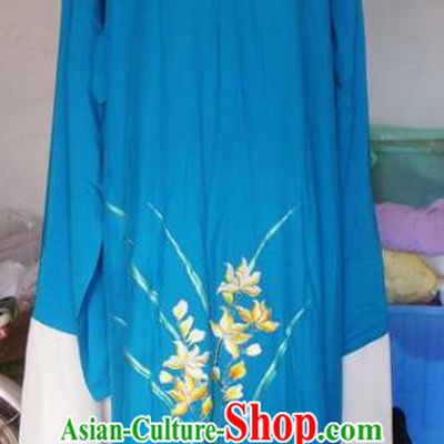 Chinese Traditional Beijing Opera Scholar Costumes China Peking Opera Niche Embroidered Orchid Clothing for Adults