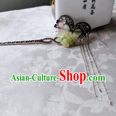 Chinese Traditional Hair Accessories Ancient Butterfly Hairpins Tassel Step Shake for Women