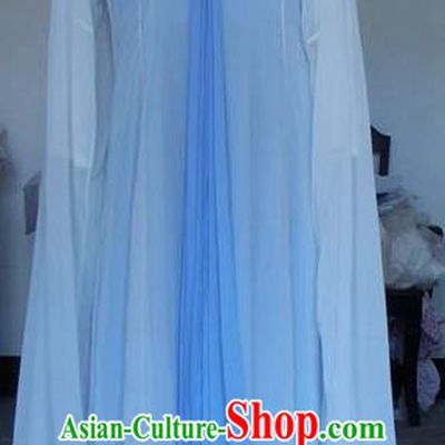 Chinese Traditional Beijing Opera Actress Blue Dress China Peking Opera Princess Costumes for Adults