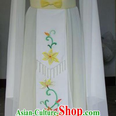Chinese Traditional Beijing Opera Actress Yellow Dress China Peking Opera Princess Costumes for Adults