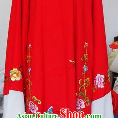 Chinese Traditional Shaoxing Opera Niche Red Robe Clothing Peking Opera Scholar Costume for Adults