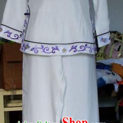 Chinese Traditional Beijing Opera Maidservants Embroidered Clothing China Peking Opera Costumes for Adults