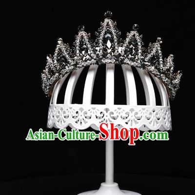 Children Modern Dance Hair Accessories Stage Performance Royal Crown for Kids
