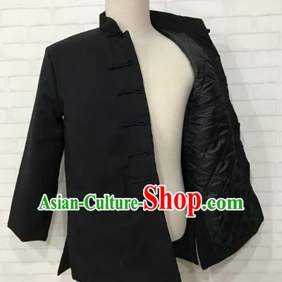Chinese Traditional Martial Arts Costume Kung Fu Tang Suit Cotton-padded Jacket for Men