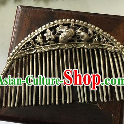 Chinese Traditional Ancient Hairpins Hair Accessories Carving Hair Comb for Women