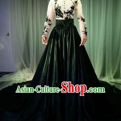 Top Grade Models Catwalks Costume Compere Stage Performance Full Dress for Women