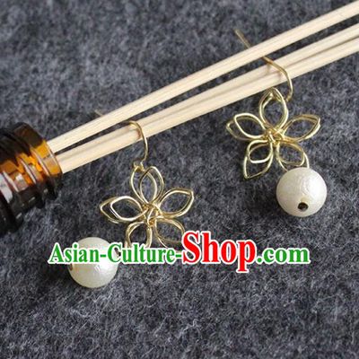 Chinese Traditional Jewelry Accessories Ancient Hanfu Earrings for Women