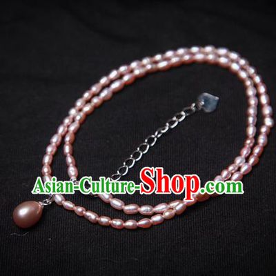 Chinese Traditional Jewelry Accessories Ancient Palace Hanfu Pearls Necklace for Women