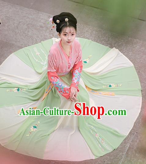 Chinese Ancient Palace Lady Hanfu Han Dynasty Imperial Concubine Queen Embroidered Historical Costumes Chinese Ancient Palace Lady Hanfu Han Dynasty Imperial Concubine Queen Embroidered Historical Costumes