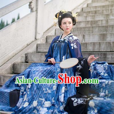 Chinese Tang Dynasty Imperial Consort Costume Ancient Peri Hanfu Dress for Women