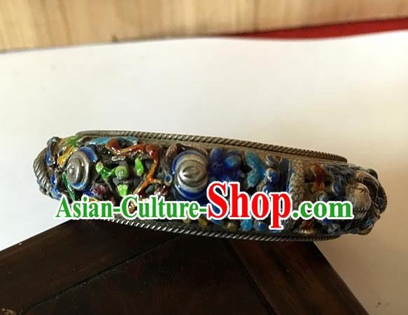 Traditional Chinese Miao Nationality Hair Accessories Hmong Female Folk Dance Hairpins Bracelet Sliver Necklace Headwear for Women