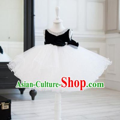Top Grade Children Compere Catwalks Costume Modern Dance Stage Performance Dress for Kids