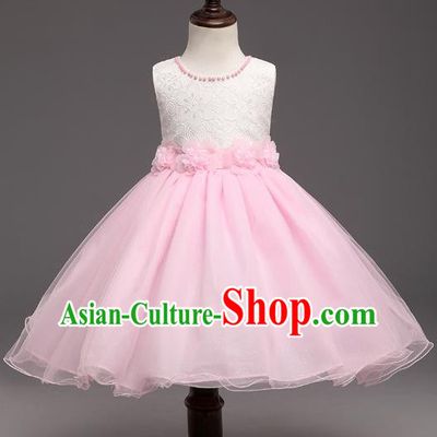 Children Flower Fairy Costume Modern Dance Stage Performance Catwalks Compere Dress for Kids