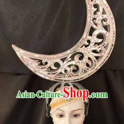 Brazilian Carnival Samba Dance Hair Accessories Dionysia Miami Catwalks Headdress for Women