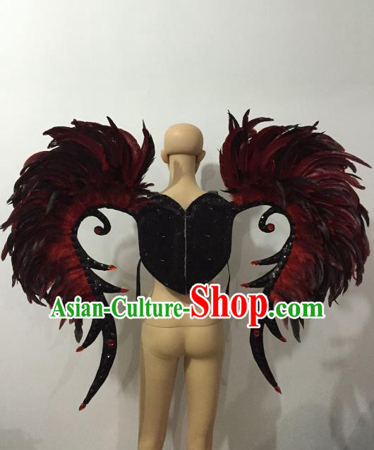 Top Grade Stage Performance Brazilian Carnival Feather Wings Miami Feathers Deluxe Wings Headwear Mask for Women Top Grade Stage Performance Brazilian Carnival Feather Wings Miami Feathers Deluxe Wings Headwear Mask for Women