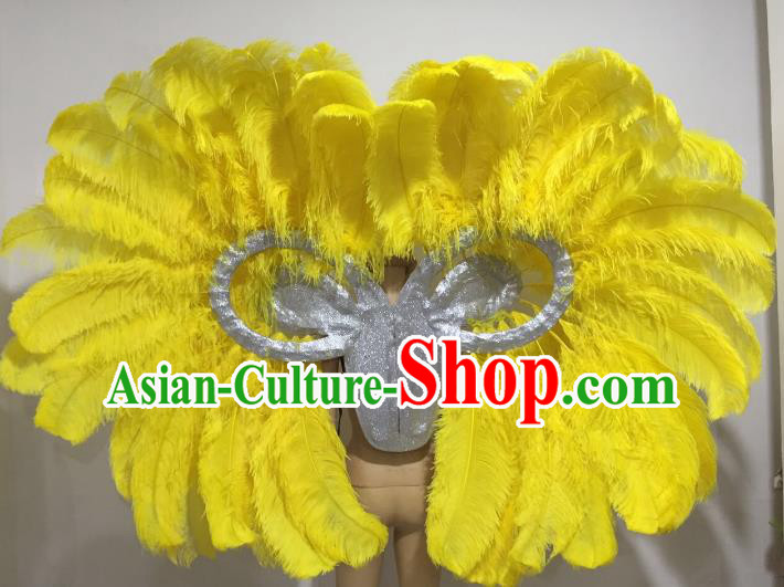 Top Grade Stage Performance Brazilian Carnival Feather Wings Miami Feathers Deluxe Wings Headwear Mask for Women Top Grade Stage Performance Brazilian Carnival Feather Wings Miami Feathers Deluxe Wings Headwear Mask for Women