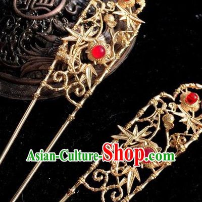 Chinese Traditional Hair Accessories Ancient Bamboo Hair Clip Hairpins for Women