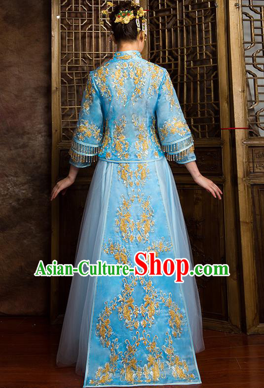 Traditional Chinese Wedding Costumes Traditional Xiuhe Suits Ancient Chinese bridal Full Dress Traditional Chinese Wedding Costumes Traditional Xiuhe Suits Ancient Chinese bridal Full Dress