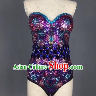 Top Grade Catwalks Swimsuit Costume Stage Performance Bikini Swimwear for Women