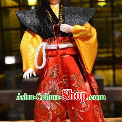 Japanese Classical Broad Shoulders Authentic Samurai Outfit Clothing Complete Set for Men