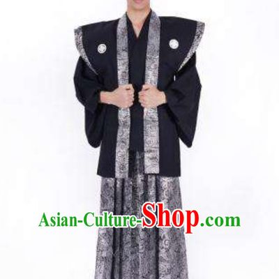 Broad Shoulders Japanese Authentic Samurai Outfit Clothing Complete Set for Men