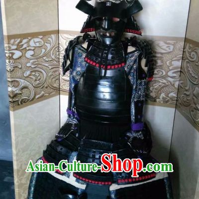 Asian Ancient Broad Shoulders Japanese Samurai Armor Replica Authentic Samurai Outfit Clothing Complete Set for Men