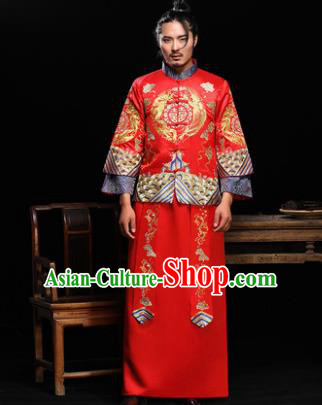 Traditional Chinese Wedding Costumes Traditional Xiuhe Suits Ancient Chinese bridal Full Dress