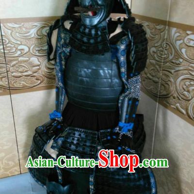 Ancient Asian Classical Japanese General Samurai Armor Replica Authentic Samurai Outfit Clothes Complete Set for Men