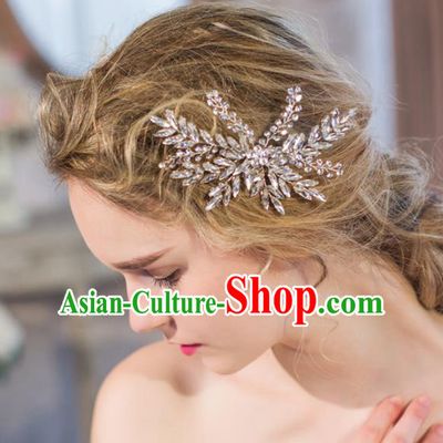 Top Grade Wedding Hair Accessories Bride Crystal Hair Claw for Women