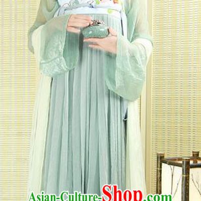 Chinese Tang Dynasty Court Maid Costume Ancient Palace Lady Embroidered Hanfu Dress for Women