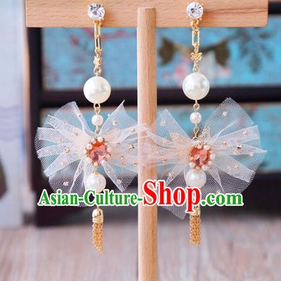 Top Grade Wedding Bride Ear Accessories Princess Crystal Earrings for Women