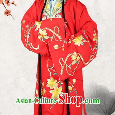 Professional Chinese Beijing Opera Costumes Ancient Huangmei Opera Actress Embroidered Red Clothing for Adults