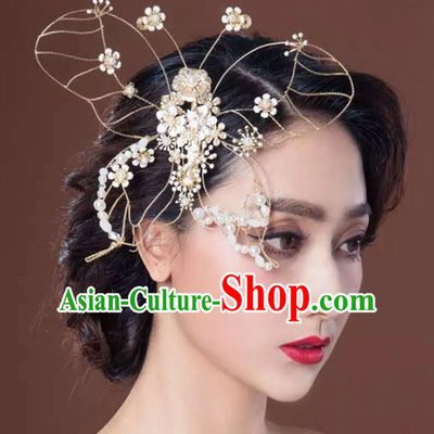 Handmade Wedding Hair Accessories Baroque Bridal Butterfly Hair Stick Headwear for Women