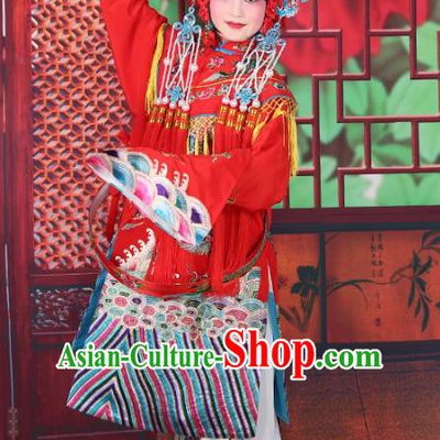 Professional Chinese Beijing Opera Imperial Consort Costumes Ancient Huangmei Opera Actress Clothing and Phoenix Coronet for Adults
