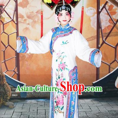 Professional Chinese Beijing Opera Qing Dynasty Manchu Imperial Concubine Costumes and Headwear for Adults