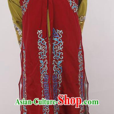 Professional Chinese Peking Opera Ministry Councillor Costume Beijing Opera Red Clothing for Adults