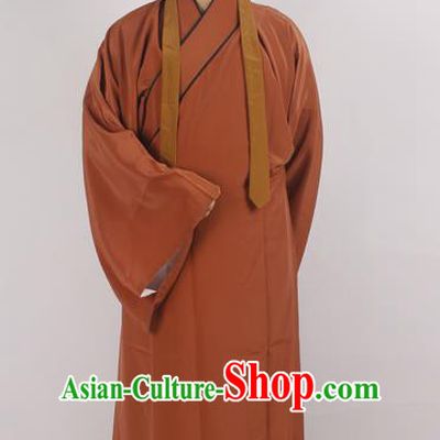 Professional Chinese Peking Opera Niche Costume Beijing Opera Scholar Brown Robe and Hat for Adults
