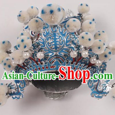 Top Grade Chinese Beijing Opera Takefu Headwear Peking Opera General Hat for Men