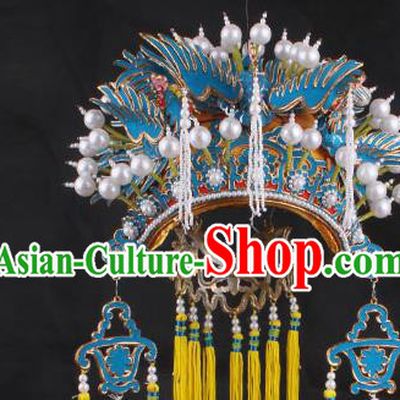 Top Grade Chinese Beijing Opera Hair Accessories Peking Opera Diva Phoenix Coronet for Women