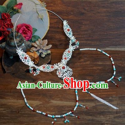 Top Grade Chinese Handmade Jewelry Accessories Ancient Hanfu Necklace for Women
