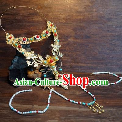 Top Grade Chinese Handmade Jewelry Accessories Ancient Palace Lady Hanfu Necklace for Women