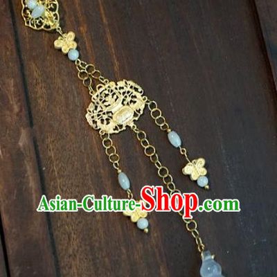 Chinese Handmade Pressure Front Brooch Ancient Bride Agate Jewelry Accessories for Women