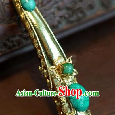 Top Grade Chinese Handmade Jewelry Accessories Ancient Qing Dynasty Imperial Consort Calaite Nail Wrap for Women